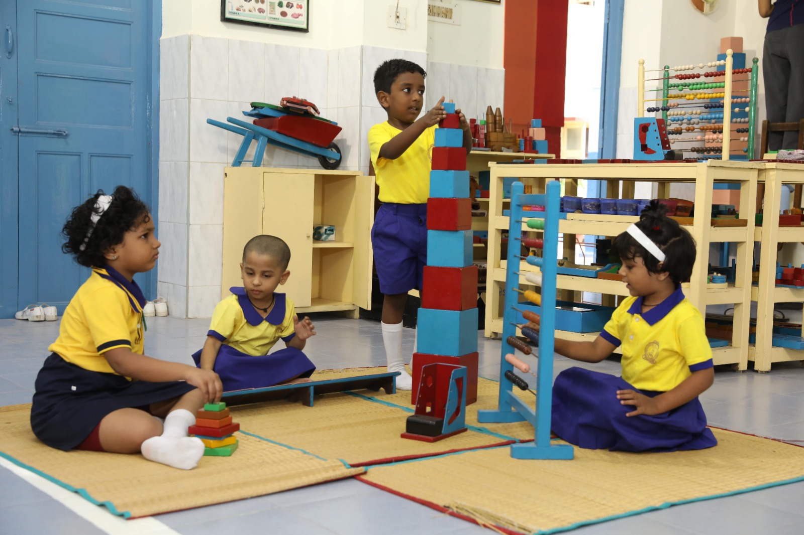 OLIS student in a hands-on activity