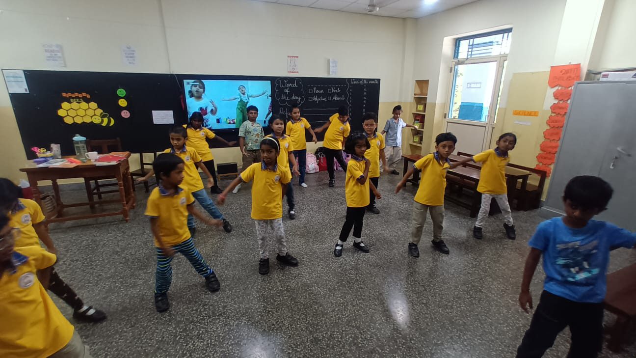 Children learning at Our Lady's International School